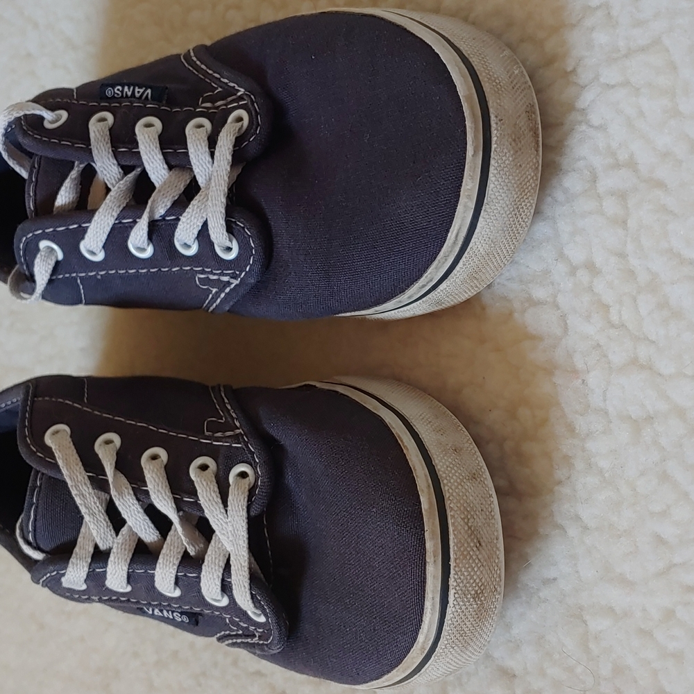 Vans Womens Gray Canvas Low Top Oxford Style Shoes,  Size 6 - Picture 4 of 12